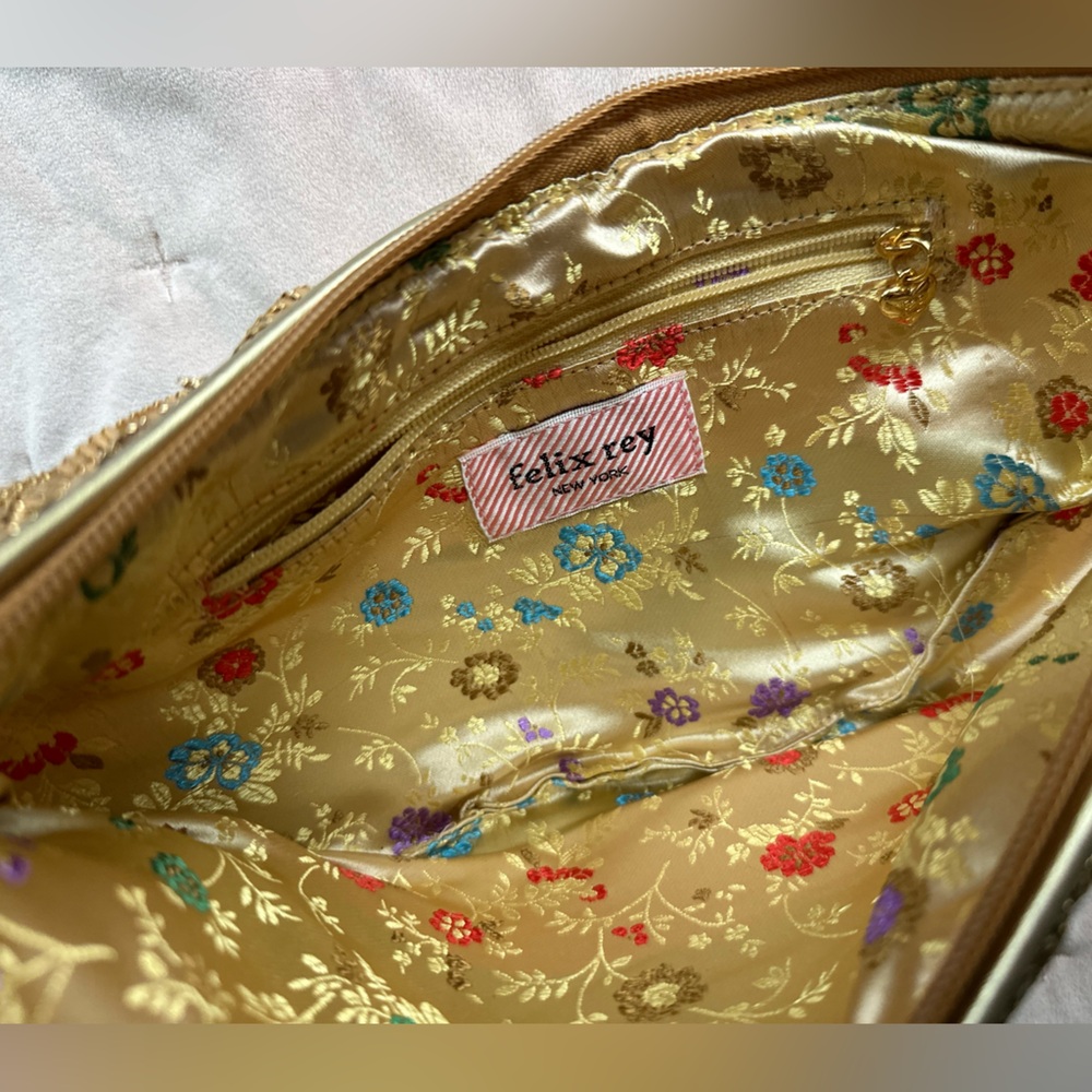 Felix Rey Gold Mesh Handbag - Picture 3 of 4